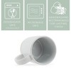 Elanze Designs High Gloss Raw Clay Bottom 15 ounce Ceramic Stoneware Coffee Mugs Set of 4, White - 3 of 4