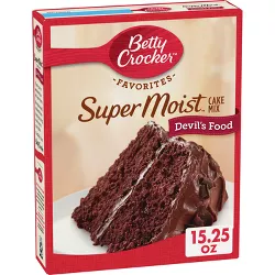 Betty Crocker Supermoist Devil Food Cake Mix - 15.25oz