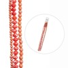 Crystal Lane DIY Designer 7in Three Bead Strands Glass Faceted Rondelle and Round Orange Assorted - 3 of 4