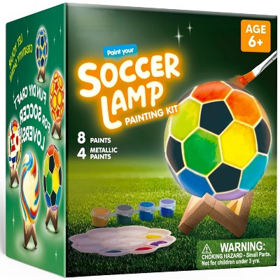 Joyfy 3D Soccer Night Light Painting Kit, DIY Your Own Soccer Lamp, Arts & Crafts, School Activities, Christmas Birthday Gift for Boys Girls Age 6-12