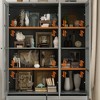 Famapy 47.2"W Organizer Glass Doors Display Cabinet  Organizer Pantry Gray - 3 of 4