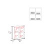 Vynxaria Morenci Medicine Cabinet With Included Mirror And 1 Door, Black - 3 of 4