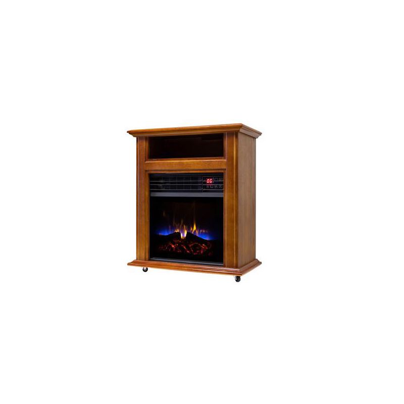 Comfort Glow Electric Quartz Mobile Fireplace Indoor Heater With 3 Energy-Efficient Quartz Heating Elements, 2 of 6
