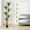 Artificial Dracaena Tree – Realistic Faux Indoor Plant with Adjustable Leaves, Lifelike Greenery - 4 of 4