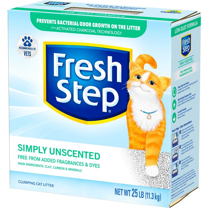 Fresh Step - Simply Unscented Litter - Clumping Cat Litter - 25lbs, 5 of 17