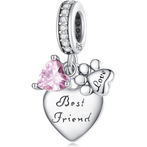 Sterling Silver Dragonfly Charm with Safety Chain - Love Buckle Travel Bead for Bracelets & Necklaces - 1 of 4