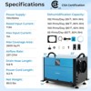 Costway 124/155/192 Pint Crawl Space Dehumidifier Commercial Dehumidifier with 3 Modes & 24H Timer 1300/1,900/2600 Sq. ft Coverage Area Blue/White - 3 of 4