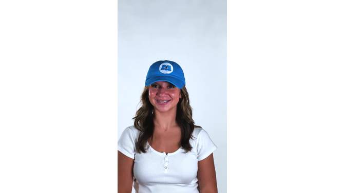 Disney Monsters Inc. Embroidered Logo Hat Adjustable Strap Baseball Cap Blue, 2 of 7, play video