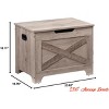 Entryway 23.6"/39" Storage Bench, Retro Wooden Storage Chest with 2 Safety Hinges, Loads 300 lb, Storage Ottoman Bench - 4 of 4