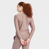 Women's Ribbed Side-Cinch Long Sleeve Top - All In Motion™ - 4 of 4