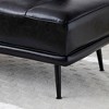 GlasFlength Sofas, Stylish and Comfortable Seating for Every Home, Contemporary, Classic Modern Designs, Black,55”*25”*31.5" - 3 of 4