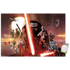 Trends International Star Wars: The Force Awakens - Group Unframed Wall Poster Prints - 1 of 4