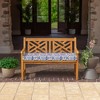 ARDEN Foam Outdoor Bench Cushion, 48 x 18, made with ProFoam, Rain-proof, Fade Resistant - 2 of 4