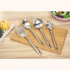 LunaLulinlk Stainless Steel 4-Piece Kitchen Utensil Set, Spatula, Slotted Spoon, Ladle and Pasta Spoon - 2 of 2