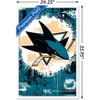 Trends International NHL San Jose Sharks - Maximalist Logo 23 Framed Wall Poster Prints - 3 of 4