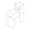 East West Furniture AVC-OAK-W Avon Dining Room Chair Wood Seat - Oak Finish - Set of 2 - 3 of 3