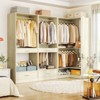 Aheaplus Freestanding Closet System with 4 Hanging Rods and 6 Hanging Sections, Walk-In Closet Organizer with Drawer and Pants Rack - 2 of 4