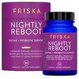 FRISKA Nightly Reboot Digestive Enzyme and Probiotics Supplement for Better Sleep and Digestion - 30ct