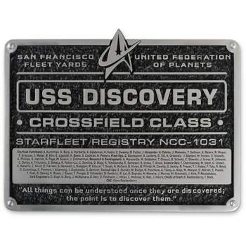 Eaglemoss Limited Eaglemoss Star Trek USS Discovery NCC-1031 Dedication Plaque Replica Brand New
