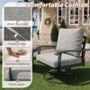 EROMMY Outdoor Swivel Rocker Patio Chairs With Coffee Table 3 Pcs Bistro Set - 4 of 4