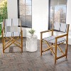 Cukor Classic Vintage Outdoor Acacia Wood Folding Director Chair with Canvas Seat- JONATHAN Y - 2 of 4