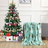 Comfort Flannel Blanket Super Soft Christmas Prints Throw Blanket Christmas Gift. - 2 of 4