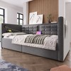 NicBex Twin Size Modern Bed Frame Sofa Bed with Hydraulic Storage,Tufted Daybed Platform Bed for Bedroom,Kids Room,Study - 3 of 4