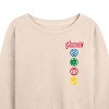 Women's - Marvel - Avengers Logos Lightweight French Terry Wide Neck Long Sleeve Shirt - 2 of 4