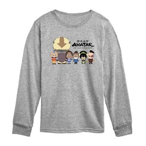 Boys' - Avatar - Chibi Group Long Sleeve Graphic T-Shirt - 1 of 3