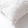 Amelie Home Mykonos Plants Faux Fur Emb Pillow,Off-White(Square) - image 3 of 4