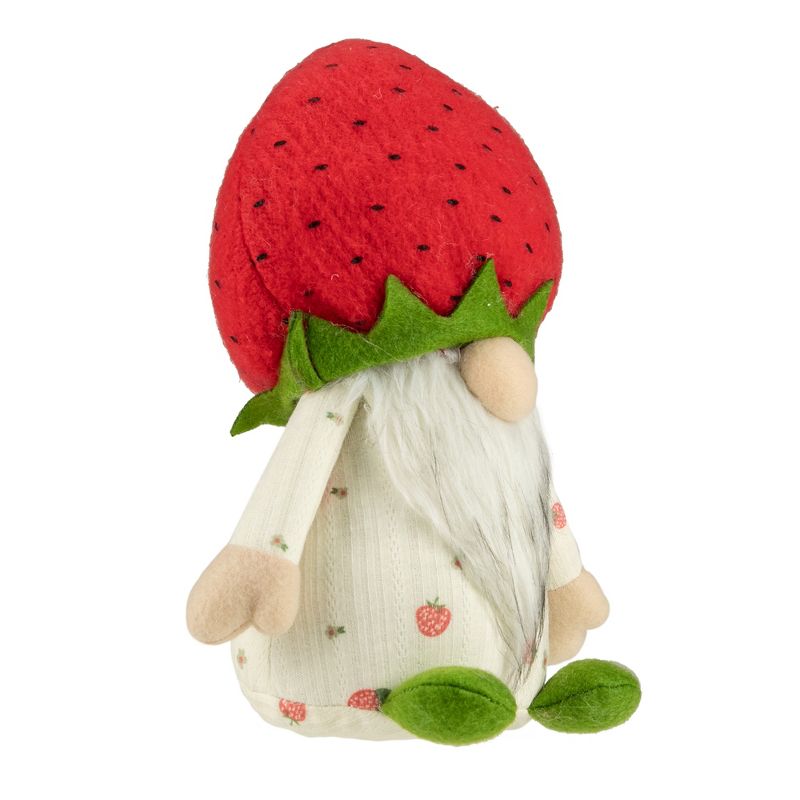 Northlight 9.5" Green and Red Boy Springtime Strawberry Gnome, 3 of 6
