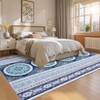 homfan Washable Runner Rug w/ Non-Slip Backing - Ultra-Soft Vintage Carpet for Hallway, Kitchen - 2 of 4