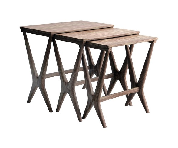 Soren Nesting Tables (Set Of 3) - American Walnut - Aeon