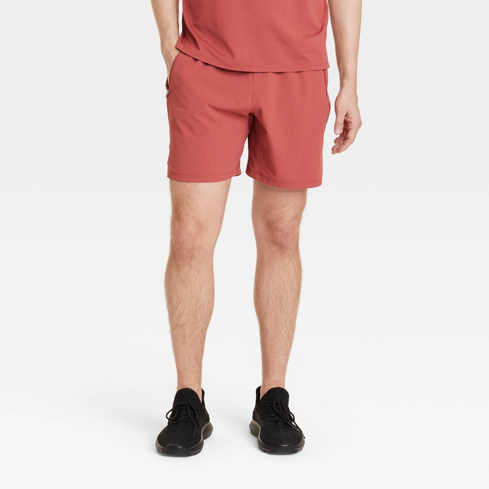 Men Stretch Woven Short 7XL - All In Motion Red XL