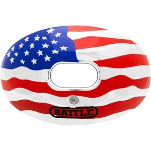 Battle Sports Chrome American Flag Lip Protector Mouthguard - 1 of 1