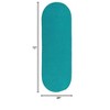 Colonial Mills Reversible Flat-Braid (Oval) Runner Braided Runner, Aqua 2'4"x6', Oval Shape - 2 of 3