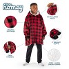 The Bare Homey - Kids Wearable Blanket - Fleece Side Pockets - 3 of 4