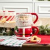 The Lakeside Collection Set of 2 Whimsical Character Stacking Mugs - Santa - 3 of 3