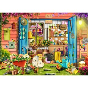 Brain Tree - flower barn 1000 Pieces Jigsaw Puzzle - Random Cut - 27.5"lx19.5"w - 1 of 1