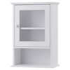 Tangkula Cabinet Wall Mounted Storage Bathroom Hanging Organize - 2 of 4