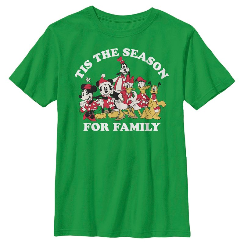 Boy's Mickey & Friends Season For Family T-Shirt, 1 of 5