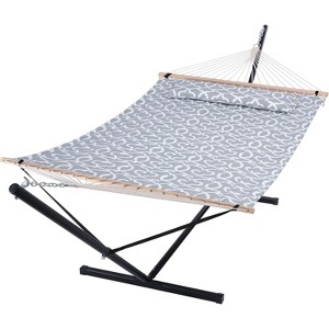COZONY 2 Person Hammock with Stand, Heavy Duty 475 LBS Capacity Portable with Carrying Bag Soft Pillow - 1 of 4