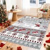 Christmas Door Mat - Washable Non-Slip Snowman Rug, Stain Resistant Foldable Floor Mat for Entryway, Porch, Bedroom, Multiple Sizes & Colors - 2 of 2
