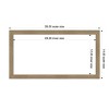 Amanti Art 14"x26" Woodgrain Stripe Mocha Framed Magnetic Dry Erase Board - 4 of 4