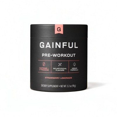 Gainful Pre-workout - Strawberry Lemonade - Caffeinated - 3.2oz