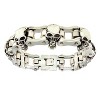 Skull Bracelet for Men Women Stainless Steel Metal Biker Punk Gothic Ginger Lyne Collection - 4 of 4