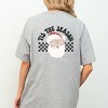 Simply Sage Market Tis The Season Santa Front And Back Short Sleeve Tee - 2 of 4