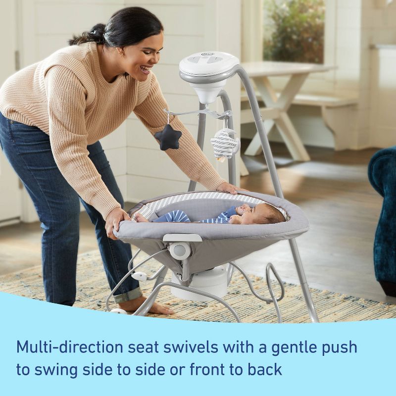 Graco DuetConnect Deluxe Multi-Direction Baby Swing and Bouncer - Britton, 5 of 11