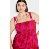 Women's Plus Size Marli Print Maxi Dress - magenta | CITY CHIC - 4 of 4