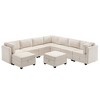 9-Seat Modular Sectional Sofa with Storage, Oversized U Shaped Couch Set with Ottomans for Living Room - Morden Fort - 3 of 4